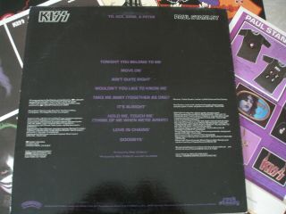 KISS Paul Stanley Solo LP Casablanca NBLP 7123 w/Poster & Order Form 3