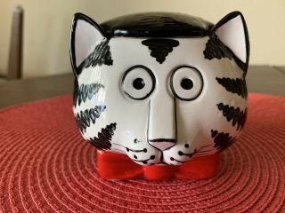 Vintage Kliban Cat Sigma Tastesetter Japan Sugar Bowl W/ Lid