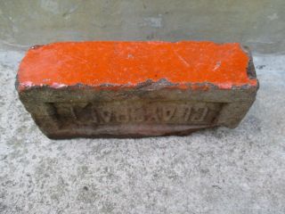 Antique Vintage Rare Claycraft Dark Marigold Orange Glazed Brick