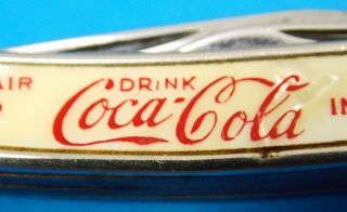 1933 Chicago World ' s Fair Coca - Cola Souvenir Pen Knife 3