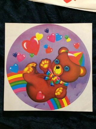 Lisa Frank Jumbo Sticker Teddy Bear