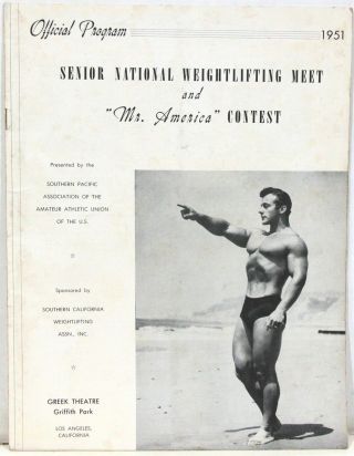 Official Program Senior Natl Weightlifting Meet & Mr America Contest 1951