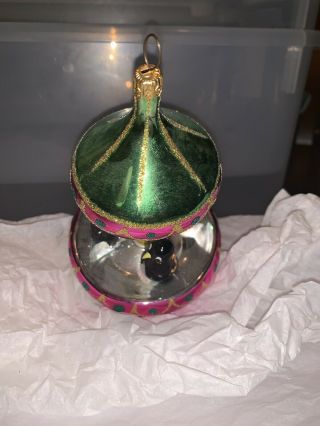 vintage christopher radko christmas ornaments - VERY RARE Penguin Carousel 3