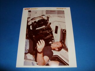 Nasa Space Shuttle 41 - C Onboard Scene Photo W/imax Camera 1984