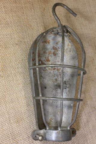 Trouble Light Cage Bulb Cover Old Vintage 1940’s Industrial Rustic Steampunk