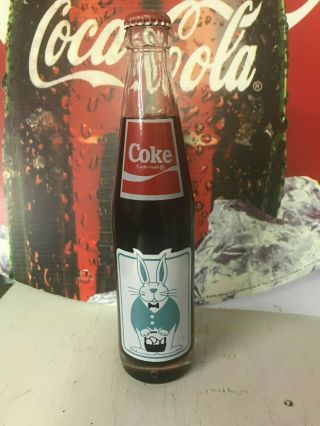 Coca Cola Bottle 10oz Tall Home Georgia Easter Egg Hunt 1986 Htf,