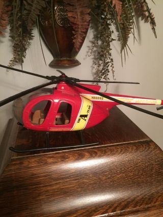 Ertl 1983 Ateam Helicopter Howlin Mad Red Diecast Hughes Helicopter