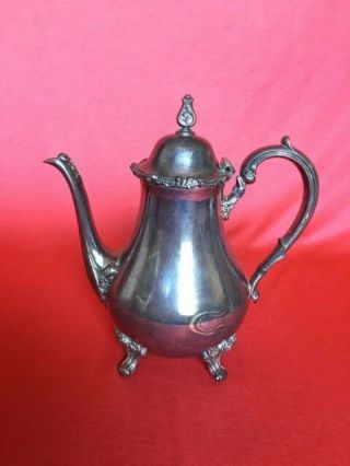 Vintage Webster Wilcox IS International Silver Co.  Teapot Silverplate 2