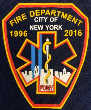 Fdny Nyc Fire Department York City T - Shirt Sz 3xl Ems Paramedic