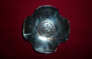 Antique Silver Dish with George III Twopence,  Horton & Allday,  Birmingham 1897 2