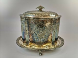 Atkin Brothers Silver Plate Biscuit Box.  (e2)