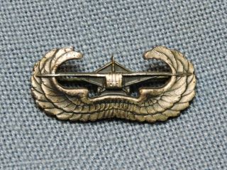 Wwii Era U.  S.  Army Airborne Glider Pilot Badge,  Sterling