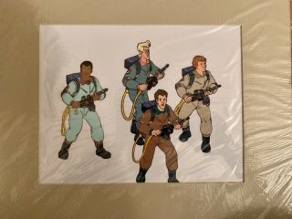 Dic Real Ghostbusters Cartoon Animation Cel 4 Ghostbusters Together