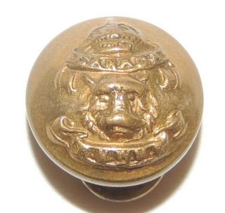 Obsolete Rnwmp Royal North West Mounted Police Ww1 Small Cap Side Button