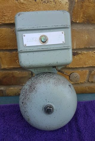Gent Of Leicester Vintage Industrial Burglar Alarm - Fire Alarm Bell
