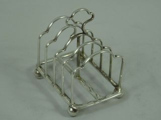 Smart Solid Silver Toast Rack,  1924,  44gm