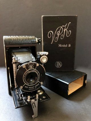 Vintage Eastman Kodak Vest Pocket Model B Autographic Camera,  Stylus & Box,  Fab
