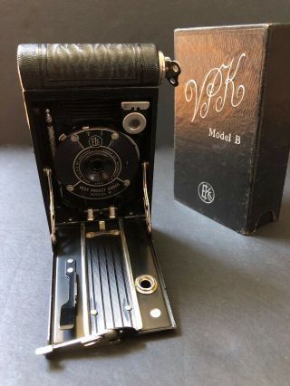 Vintage Eastman Kodak Vest Pocket Model B Autographic Camera,  Stylus & Box,  FAB 3
