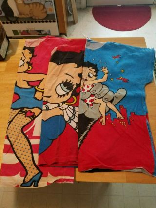 3 Vintage Bettys Boutique Betty Boop Oversized Shirts