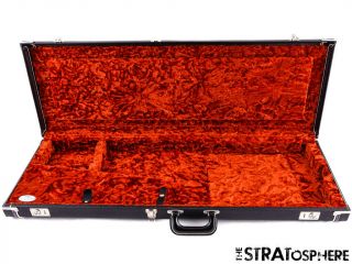 Vintage Fender Strat Tele Black Tolex/red Hardshell Case Stratocaster