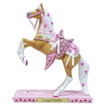 Trail Of Painted Ponies Signed Cowgirl Cadillac Figurine - 1e/0272