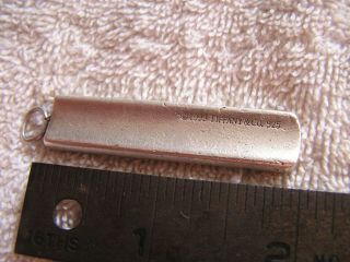 Tiffany & Co 1837 Ingot Bar Sterling Silver Key Ring 1999 Key Chain 925 3