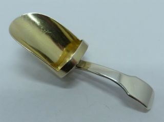1810 Georgian - Matthew Linwood - Solid Silver Gilt - Scoop - Caddy Spoon