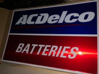Ac Delco Batteries Metal Sign 24 " X 36 " Acdelco Gm