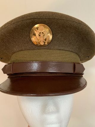 Vintage Ww Ii U.  S.  Army Hat - L@@k