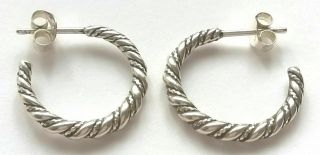 Kalevala Koru Kk Finland Sterling Silver Spiral Earrings From Halikko