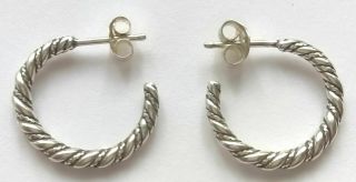 KALEVALA KORU KK Finland Sterling Silver Spiral Earrings from Halikko 2