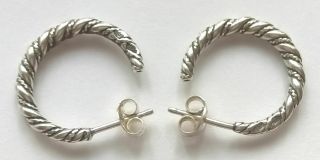 KALEVALA KORU KK Finland Sterling Silver Spiral Earrings from Halikko 3