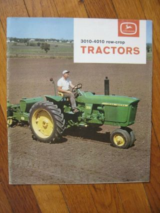 John Deere 3010 4010 Row Crop Tractor Brochure