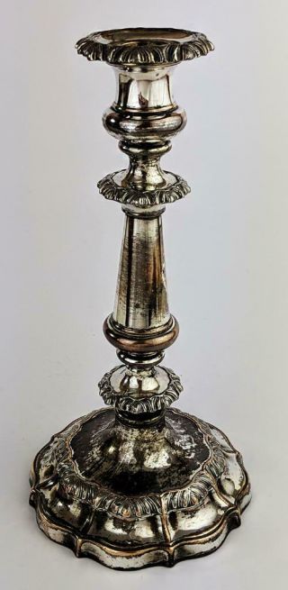George Iii Old Sheffield Plate Candlestick C1800 