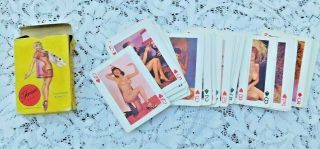 Fortune Brand Playing Cards - Models of All Nations Girlie Pin Up Nudes 1950s 2