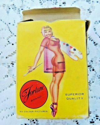 Fortune Brand Playing Cards - Models of All Nations Girlie Pin Up Nudes 1950s 3