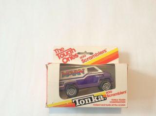 Vintage 1986 Tonka The Tough Ones 1100 Scramblers Mcvan