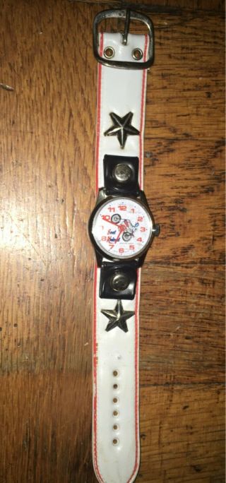 Vintage Evel Knievel Wrist Watch Made In 1975