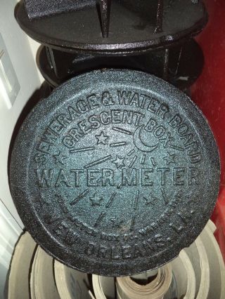 ORLEANS WATER METER BOX COVER CAST IRON OEM 2