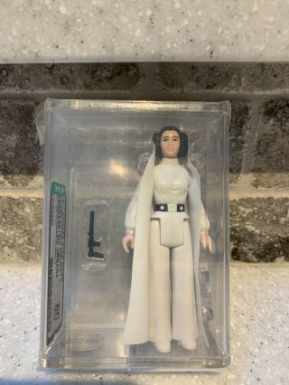 Vintage Kenner Star Wars AFA 80 Princess Leia Organa,  Black Hair and Belt 2