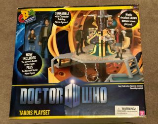 Doctor Who - 2010 11th Doctor Highly Detailed Tardis Playset Misb Micro Doctor