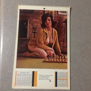 Vintage 1964 Playboy Wall Calendar Connie Mason,  Avis Kimble,  Ellen Stratton Wow