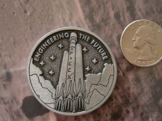 Spacex Falcon Heavy " Engineering The Future " Medal/medallion/ " Coin "