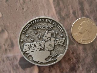 Spacex Dragon Cots " Engineering The Future " Medal/medallion/ " Coin "