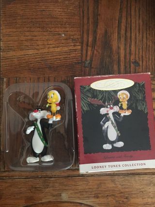 Hallmark Keepsake Ornament,  Looney Tunes Coll. ,  - Sylvester And Tweety - 1993