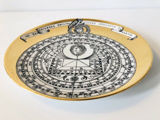 Vintage Astrolabio Plate By Piero Fornasetti Italian Hollywood Regency Gold 8