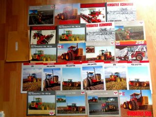 Group 22 Vintage Versatile Tractor & Equipment Brochures Originals