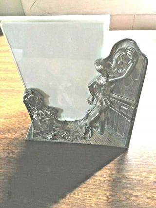 Kirk Stieff Pewter Ballerina Frame Measures Approx.  5”x 5” Holds 5”x 3 “picture