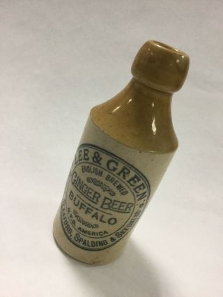 Lee & Green Ginger Beer Stoneware Bottle,  Graphics,  In