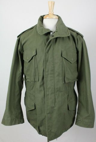Vintage 1967 Vietnam War Era Us Army M65 Og107 Military Jacket Medium Regular